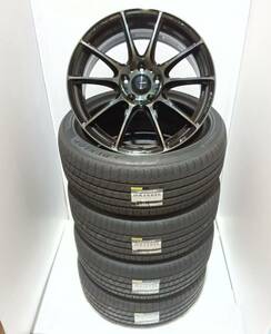 在庫有り 新品 軽量ホイール ウェッズスポーツ SA-25R 7.5-18+45 5/114 WBC ダンロップ ルマン5+ 225/45R18 レヴォーグ RX-8等に