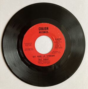 ビル・コデイ　Bill Coday 『Get Your Lie Straight 』Crajon US盤 C-48204　ウィリー・ミッチェル編曲　メンフィス録音　ジャケットなし　