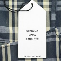 GRANDMA MAMA DAUGHTER / グランマ ママ ドーター 23AW GK2332131 チェックタックキャミエプロンスカートキャミソールワンピース_画像6