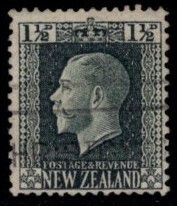  New Zealand stamp George 5. ordinary stamp 1.5 d. used (#145)