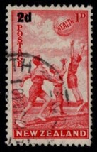 ニュージーランド切手　1939年　寄付金付切手（子どもの健康） 　２種　使用済 （#B14-B15）_画像3