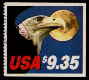 アメリカ切手　高額面普通切手　＄9.35　使用済（#1909）