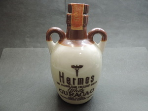 ★ＨＥＲＭＥＳ　Ｗｈｉｔｅ　ＣＵＲＡＣＡＯ★　サントリー　陶器瓶　　１８０ml　　３５度　　ミニボトル・古酒