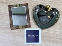 ＃3653+3654　ミキモト【MIKIMOTO】アクセサリートレー＆ハンディミラー　箱付き　手鏡　アンティーク　パール　真珠_画像1