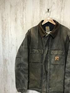 V271☆【アメカジ ヴィンテージ アクティブジャケット】carhartt カーハート XL デトロイトジャケット ダック地 XL