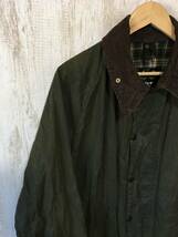 at101☆【英国 イギリス製 BEAUFORT ビューフォート オイルドジャケット】Barbour バブアー カーキ_画像6