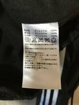 864☆【ビッグサイズ 裏起毛 ウィンドジャケット】adidas アディダス 黒 ナイロンジャケット 3XO_画像5