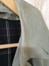 at873☆【90s ヴィンテージ ステンカラーコート】BROOKS BROTHERS ブルックスブラザーズ カーキ_画像4