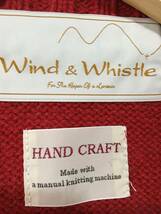 139☆【HAND CRAFT ウールニットセーター】wind＆whistle ワインドアンドホイッスル 赤 L_画像5