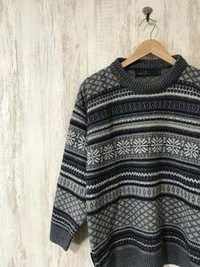 993☆【ニュージーランド製 メリノウールニットセーター】MERINO MINK マルチカラー XS