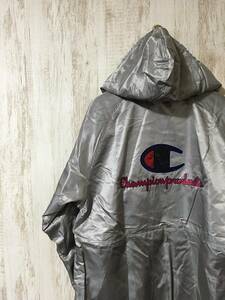 254☆【裏ボア ベンチコート】champion チャンピオン グレー M