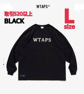 WTAPS 2023FW COLLEGE LS TEE BLACK Lサイズ ダブルタップス カレッジ ロングスリーブ ロンT Tシャツ T-SHIRT ブラック LARGE