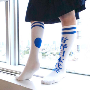 ＜新しい学校のリーダーズ＞青春日本代表 靴下 （白／Lサイズ）