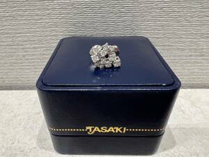 M2945 TASAKI Pt900 ピアス ダイヤ 片耳 0.2ct 約2.8g 田崎 プラチナ ジュエリー アクセサリー 箱有り