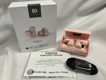 TA4 1円～ boco/ボコ PEACE TW-1 earsopen 完全ワイヤレス 骨伝導イヤホン ピンク 防水 Bluetooth_画像1