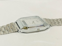 T5723 【未使用】稼働品 CASIO カシオ アナデジ 腕時計 AQ230A-7 ホワイト メンズ レディース シルバー_画像6