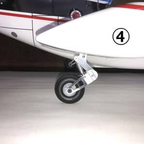 ランディングギア(タイヤ付き)ヒロボー・FUN-KEY BELL222&AIRWOLF700サイズ（オレオ脚）最後の１セットですの画像4