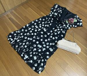  cherry ...! regular price 34,650 jpy! Ingeborg Logo Cherry One-piece made in Japan black white 