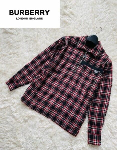 【BURBERRY LONDON】CHECK WOOL TWILL SHIRT