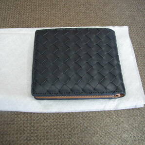 イントレチャート☆ALL LEATHER WALLET☆GENUTNE LEATHER☆HAND MADE☆折財布☆未使用品☆送料300円☆ の画像2