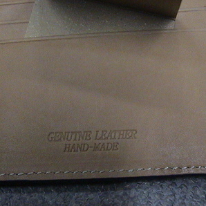 イントレチャート☆ALL LEATHER WALLET☆GENUTNE LEATHER☆HAND MADE☆折財布☆未使用品☆送料300円☆ の画像5