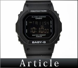 168840◇美品 動作確認済 CASIO カシオ BABY-G 腕時計 クォーツ BGD-565 樹脂 SS ブラック 黒 デジタル カジュアル レディース/ D