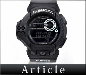 H0246□動作確認済 訳あり CASIO カシオ G-SHOCK BURTON 腕時計 クォーツ GDF-100BTN ブラック スカイブルー メンズ デジタル/ D