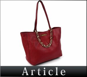 170137〇 Michael Kors マイケルコース 2WAYトートバッグ ショルダーバッグ 35H5GRPT7E レザー レッド レディース 通勤 通学/ B