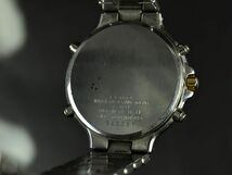 H0201□動作未確認 SEIKO セイコー アスタリスク パーペチュアルカレンダー 腕時計 クォーツ デイト 6M13-7040 GP SS ゴールド シルバー/ D_画像9