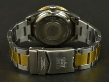 H0206□動作確認済 ELGIN エルジン デラックス 腕時計 自動巻き デイト 3針 ラウンド FK-1135-C GP SS ゴールド シルバー メンズ/ D_画像6
