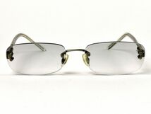 168357◇度入り PRADA プラダ メガネ 眼鏡フレーム アイウェア メタル シルバー フレームレス ファッション 小物 レディース/ G_画像2