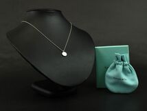 169542□Tiffany&co ティファニー リターントゥティファニー ラウンドタグ ネックレス ペンダント Sv925 シルバー レディース/ E_画像6