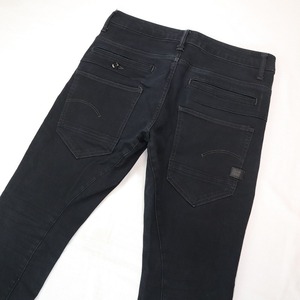 G-STAR RAW ジースターロウ D-STAQ ジースタック 3D SLIM ブラックスリムジーンズ ストレッチデニムパンツ メンズ W32 L相当