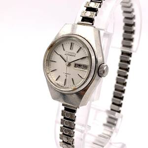 1円 稼働品■ SEIKO セイコー AUTOMATIC 17Jewel 17石 デイト 2206-0040 文字盤 シルバー バンド N195-4-11