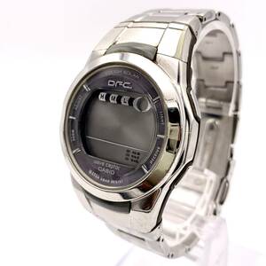 1円 良品■ CASIO カシオ DFC デジタル DFC-200 ステンレス メンズ バンド 腕時計 N207-17-46