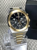 新品 テクノス TECHNOS 正規品 腕時計 アナログ腕時計 クオーツ ステンレス クロノグラフ 5気圧防水 多機能 ゴールド ブラック プレゼント_画像2