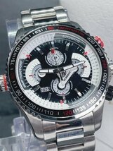新品 DOMINIC ドミニク 正規品 機械式 自動巻き メカニカル 腕時計 マルチカレンダー インナーベゼル アンティーク コレクション ブラック_画像1