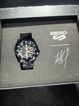 堀米雄斗 コラボレーション 限定モデル 新品 セイコー SEIKO5 セイコー5スポーツ メンズ 腕時計 SBSC015 メカニカル 自動巻き GMT 日本製_画像7