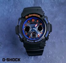 新品CASIOカシオG-SHOCKジーショック腕時計耐衝撃構造ダイバー20気圧防水アナログデジタルアナデジブラックオレンジブループレゼントギフト_画像1