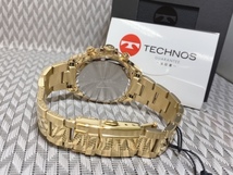 新品 テクノス TECHNOS 正規品 クロノフラフ 腕時計 フルゴールド腕時計 ビジネスウォッチ ダイバー腕時計 メンズ プレゼント カジュアル_画像9
