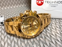 新品 テクノス TECHNOS 正規品 クロノフラフ 腕時計 フルゴールド腕時計 ビジネスウォッチ ダイバー腕時計 メンズ プレゼント カジュアル_画像8