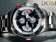 新品 DOMINIC ドミニク 正規品 機械式 自動巻き メカニカル 腕時計 マルチカレンダー インナーベゼル アンティーク コレクション ブラック_画像5