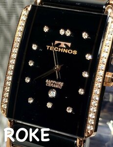 新品 テクノス TECHNOS 正規品 腕時計 アナログ 3気圧防水機能 クオーツ カレンダー ステンレススチール サファイアガラス プレゼント