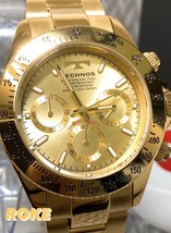 新品 テクノス TECHNOS 正規品 クロノフラフ 腕時計 フルゴールド腕時計 ビジネスウォッチ ダイバー腕時計 メンズ プレゼント カジュアル_画像1