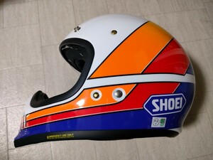 サイズ：L　美品　SHOEI ヘルメット/SHOEIEX-ZERO EQUATION【イーエックス - ゼロ イクエージョン】ブルー/ホワイト 2022年製造