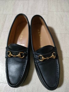 サイズ：24.5cm　定価:28600円　美品 リーガル / REGAL ビットローファー　黒　革靴　レザー
