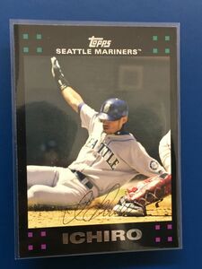 2007 Topps #400 Ichiro イチロー　プリント　サイン　トレーディングカード　MLB　シアトル・マリナーズ　鈴木一朗