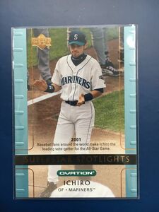 2002 Upper Deck Ovation #91 Ichiro 2001年 オールスター投票１位　日本人野手　イチロー　エンボス加工　カード　Mariners　鈴木一朗