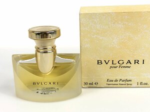 希少　廃盤　ブルガリ　BVLGARI　pour Femme　オ・パフメ　オードパルファム　スプレー　30ml　残量：9割　YK-5145