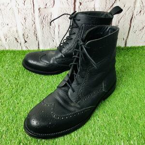 [ beautiful goods ] ARMANI COLLEZIONI boots leather 42(26.5)